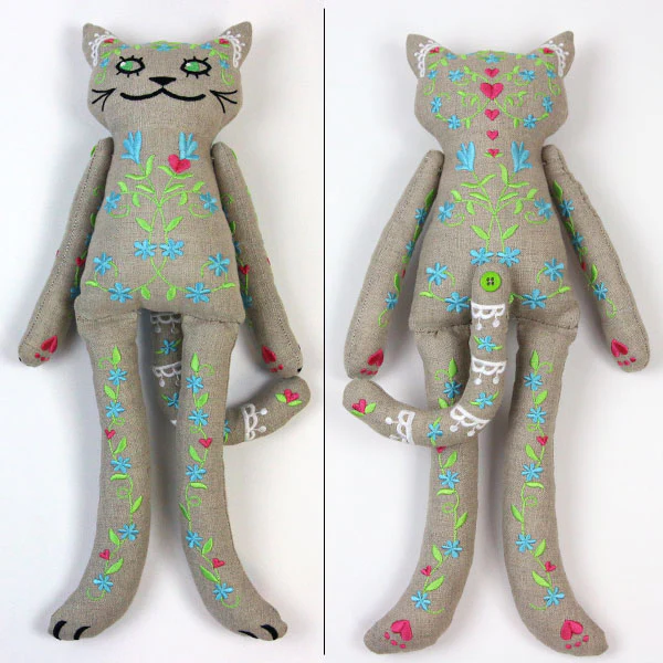 Cutie Kitty Doll (In-the-Hoop) - Image 2