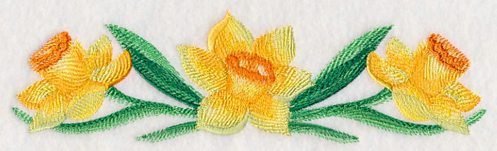 Daffodil Border in Watercolor - Image 2