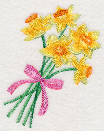Daffodil Bouquet in Watercolor - Image 3