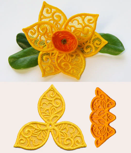 Daffodil in 3D (Lace) - Image 3