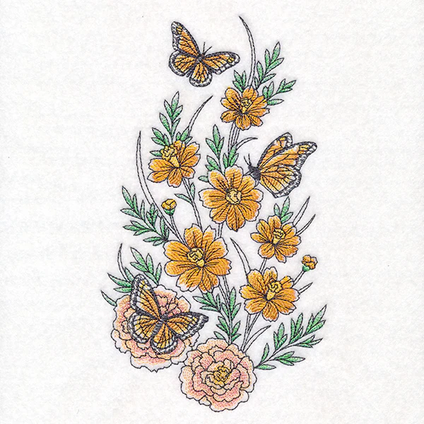 Daffodils & Monarchs Garden Spray - Image 3