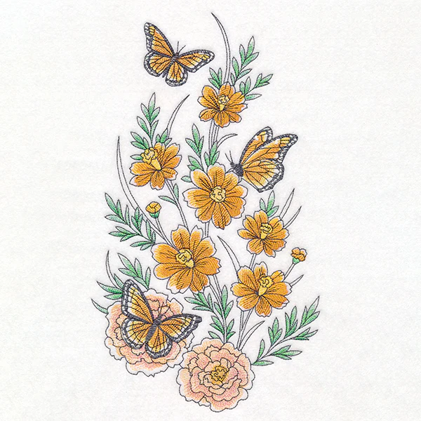 Daffodils & Monarchs Garden Spray - Image 5