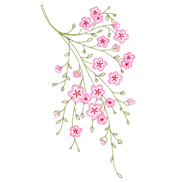 Dainty Branching Cherry Blossoms - Image 3
