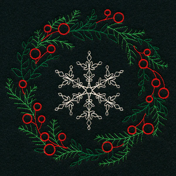 Dainty Snowflake Wreath (Vintage) - Image 2