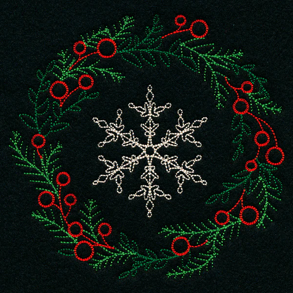 Dainty Snowflake Wreath (Vintage) - Image 3