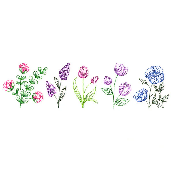 Dainty Wildflower Border 2 - Image 2