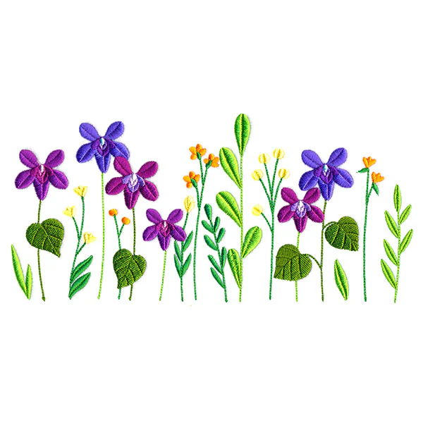 Dainty Wood Violet Border - Image 2