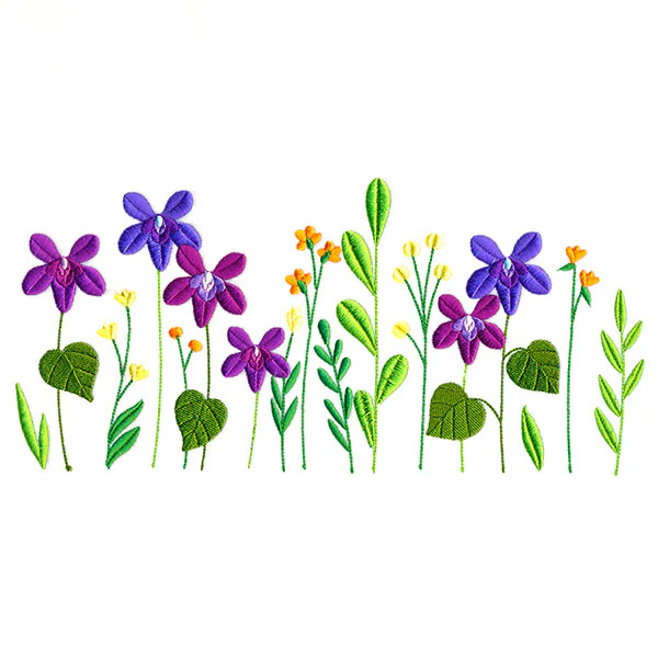 Dainty Wood Violet Border - Image 5