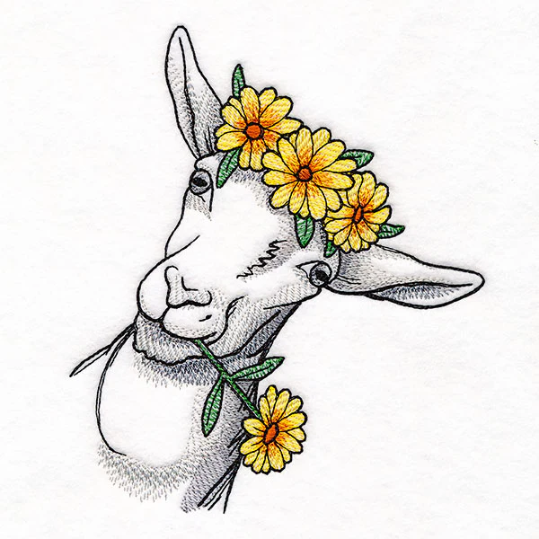 Daisies and Sunshine Goat - Image 2