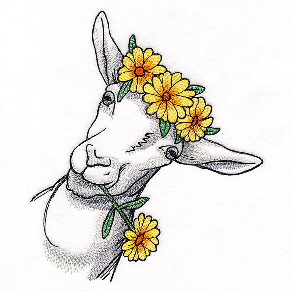Daisies and Sunshine Goat - Image 5