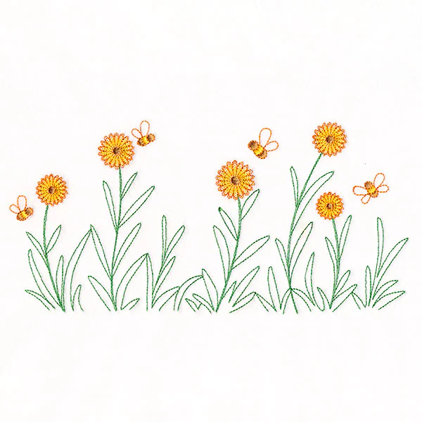 Daisies & Honeybees Border - Image 3