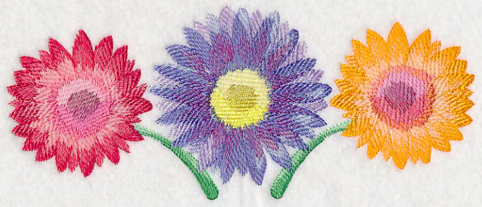 Daisy Border in Watercolor - Image 2