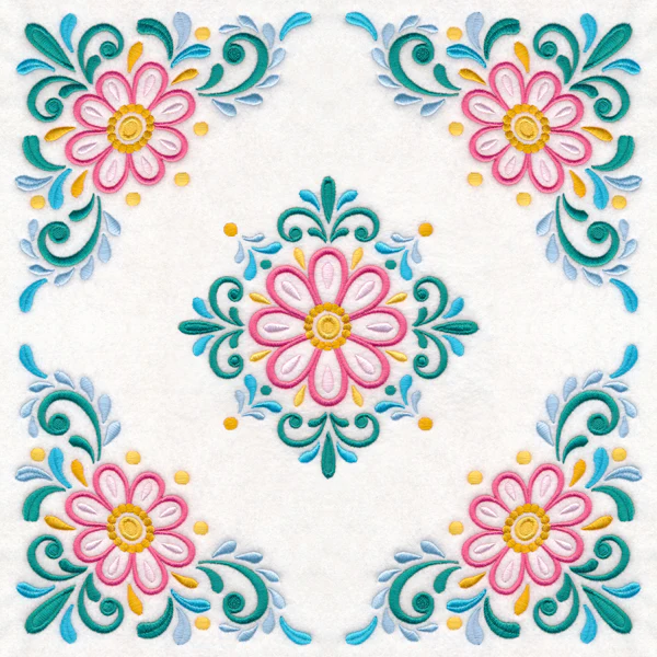 Daisy Burst Pillow Pair