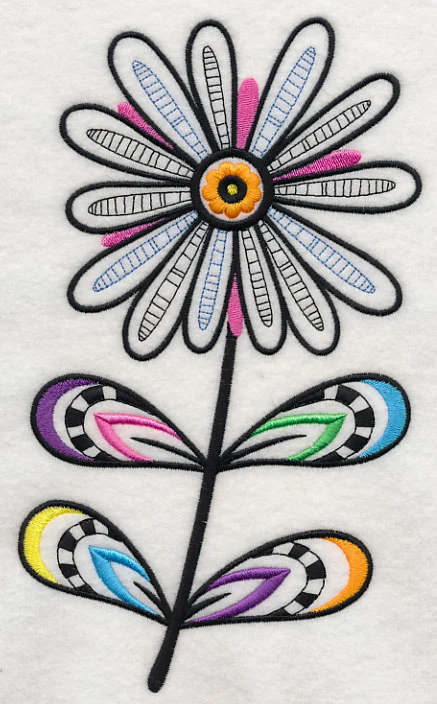 Daisy Delight (Blackwork) - Image 2