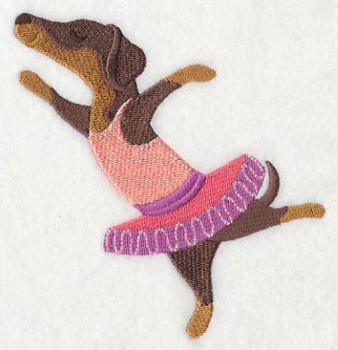 Dancing Dachshund Arabesque - Image 3