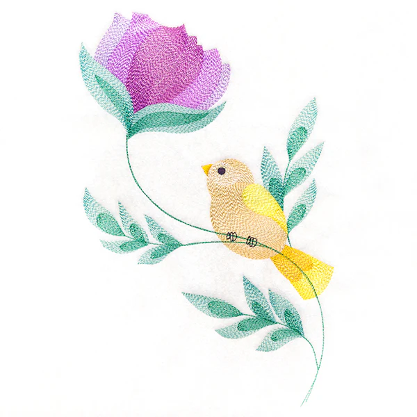 Darling Bird Perched on Petals - Image 6