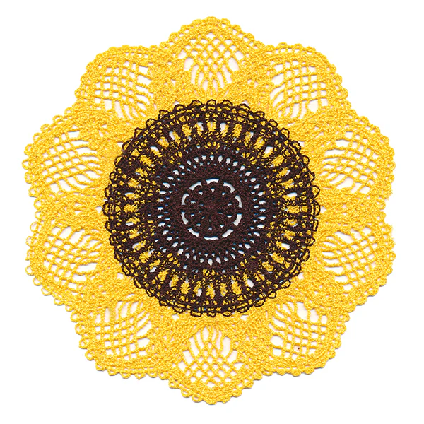 Darling Sunflower Doily (Battenburg Lace) - Image 3