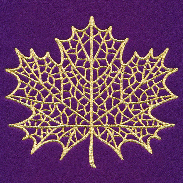Dazzling Maple Leaf (Goldwork) - Image 3
