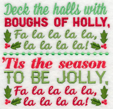 Deck the Halls Carol Square - Image 4