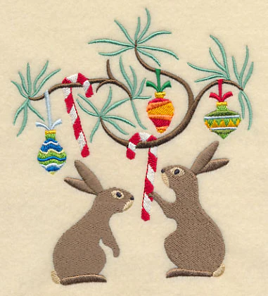 Deck the Halls with Christmas Rabbits - Image 3