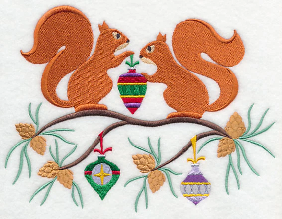 Deck the Halls with Christmas Squirrels - Image 2