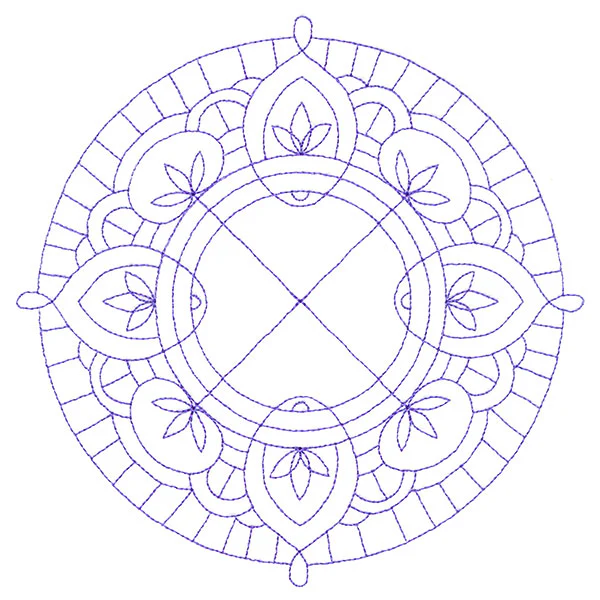 Decorative Quilting Backdrop Circle 2 (Double Run) - Image 2