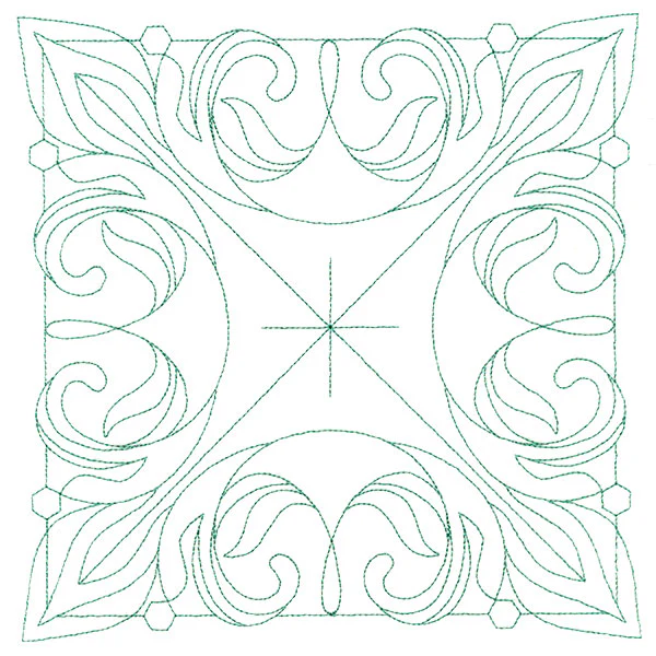 Decorative Quilting Backdrop Square 2 (Double Run)