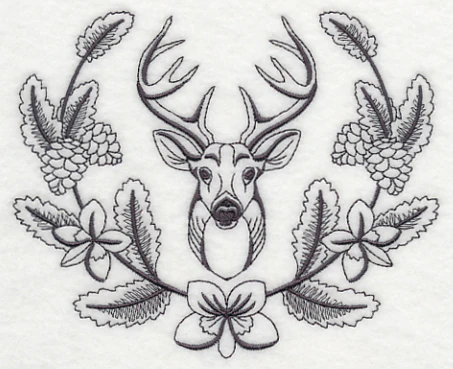 Deer Buck and Woodsy Laurel - Image 4