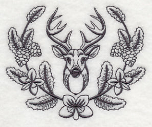 Deer Buck and Woodsy Laurel - Image 5