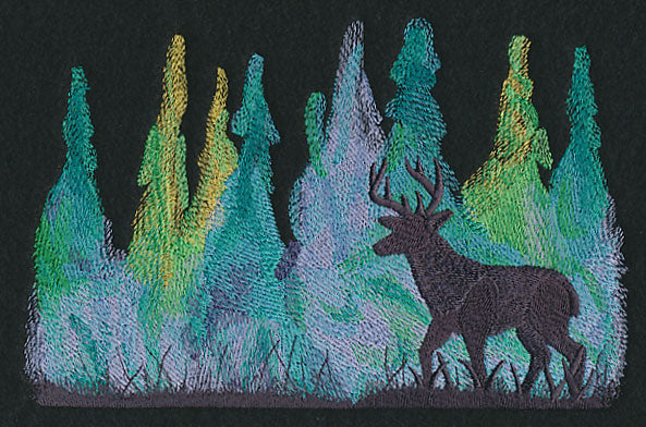 Deer Silhouette in Watercolor - Image 3