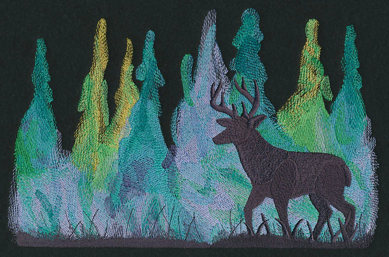 Deer Silhouette in Watercolor - Image 5