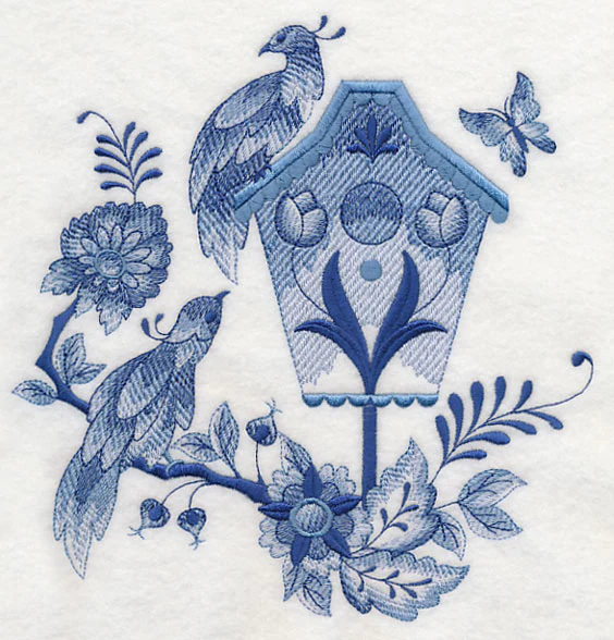 Delft Blue Birdhouse 4 - Image 5