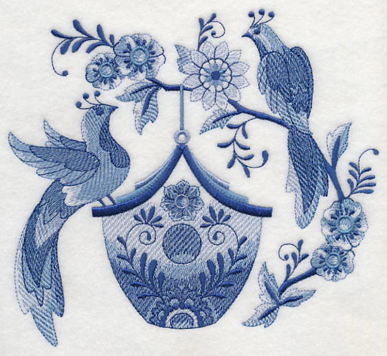 Delft Blue Birdhouse 9 - Image 4