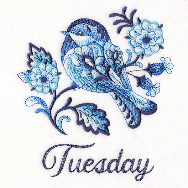 Delft Blue Chickadee on Tuesday - Image 3