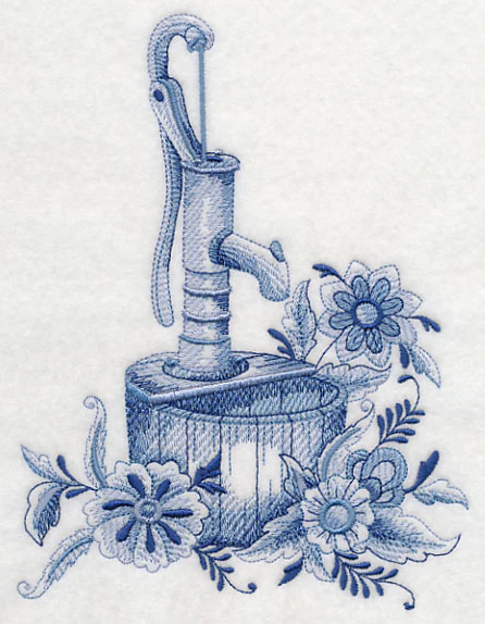 Delft Blue Country Flowers - Image 2