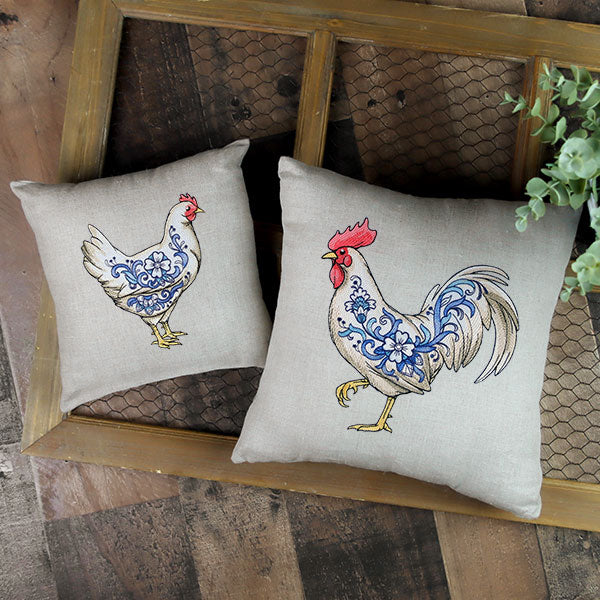Delft Blue Country Rooster - Image 8