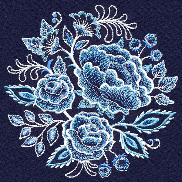 Delft Blue Florals Bouquet - Image 7