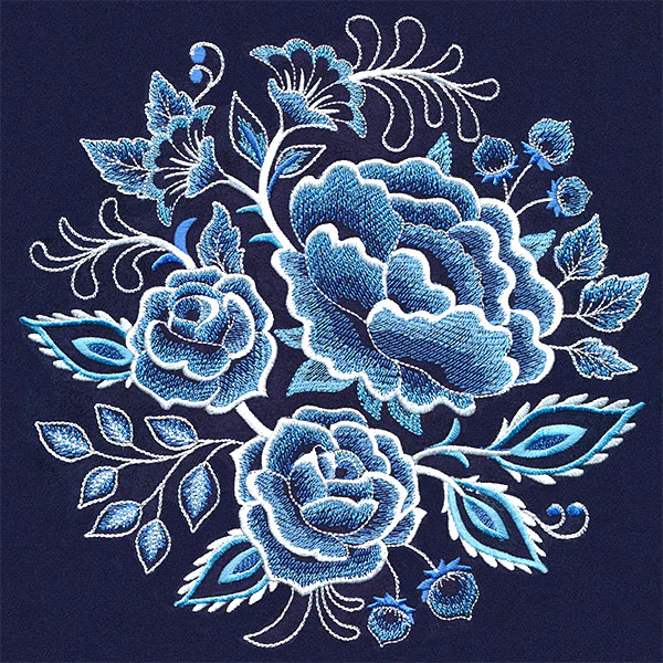 Delft Blue Florals Bouquet - Image 9