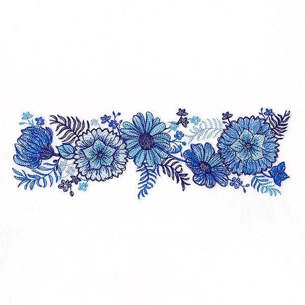 Delft Blue Flowers Kitchen Border - Image 3