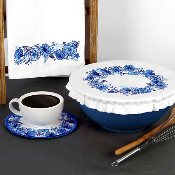 Delft Blue Flowers Kitchen Border - Image 8