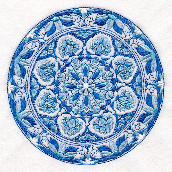 Delft Blue Mandala Circle - Image 5