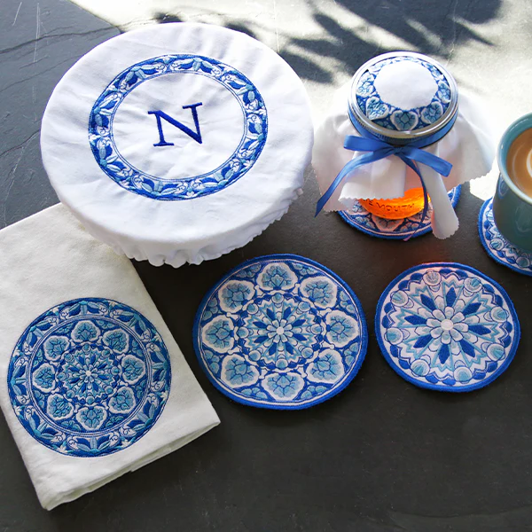 Delft Blue Mandalas (In-the-Hoop) Design Pack - Image 5