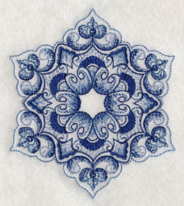 Delft Blue Snowflake 1 - Image 4