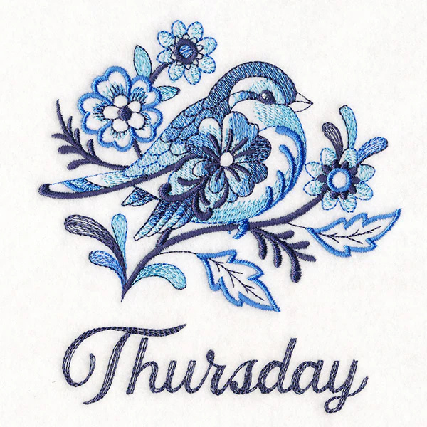 Delft Blue Sparrow on Thursday - Image 3