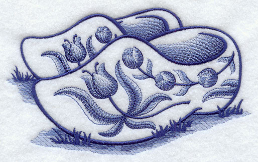 Delft Blue Wooden Shoes - Image 2