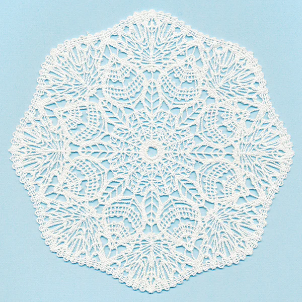 Delicate Autumn Doily (Battenburg) - Image 2