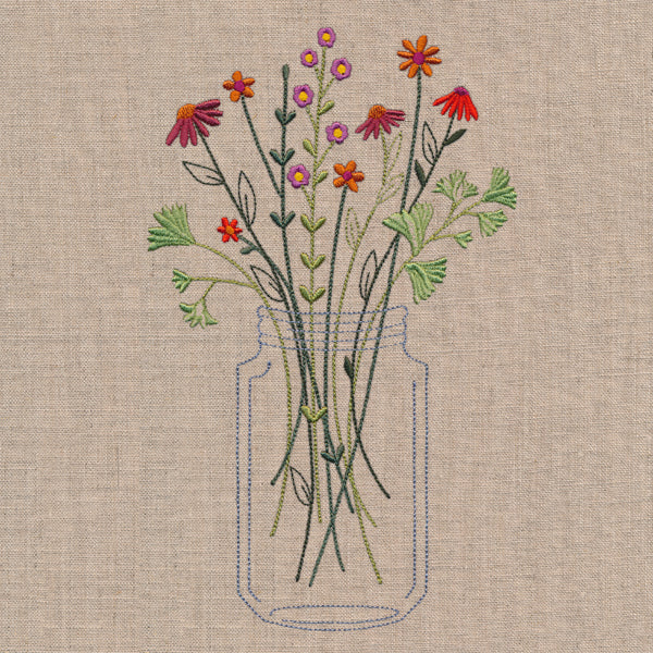 Delicate Autumn Mason Jar - Image 2