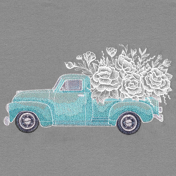 Delicate Blooms Retro Truck - Image 2