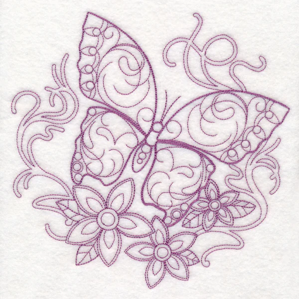 Delicate Butterfly Doodle (Vintage) - Image 6