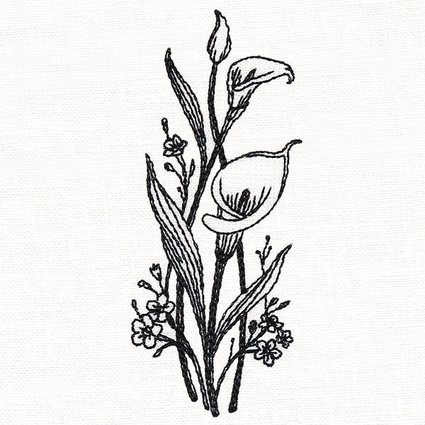 Delicate Calla Lily Stems (Vintage) - Image 5